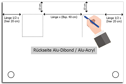 Alu-Dibond und Acryldruck Anleitung Anbringung Aufhänger